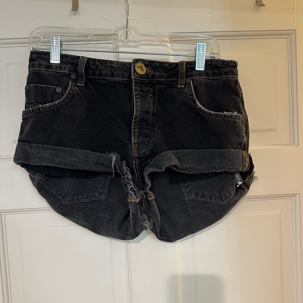 One Teaspoon Bandit Shorts - 26, Black